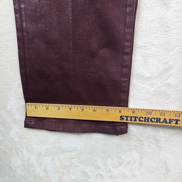 Joe’s Jeans High Rise The Callie 31 Women’s Waxed Cropped bootcut Rum Raisin - Picture 5 of 12